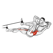 Band Bicycle Crunch demonstration animation