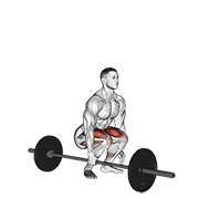 Barbell One Arm Side Deadlift demonstration animation