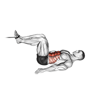 Cable Reverse Crunch demonstration animation