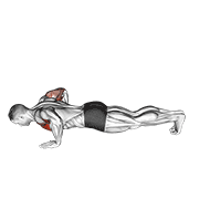 Chest Tap Push Up demonstration animation