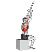 Close Grip Pulldown demonstration animation