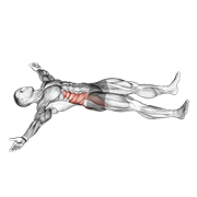 Iron Cross Stretch demonstration animation