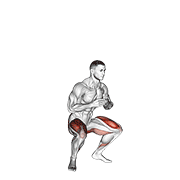 Jump Squat demonstration animation