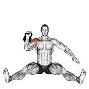 Kettlebell Press demonstration animation