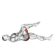 Leg Up Hamstring Stretch demonstration animation