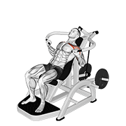 Lever Incline Chest Press V2 demonstration animation
