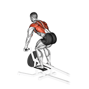 Lever T Bar Row demonstration animation