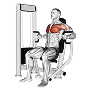 Machine Inner Chest Press demonstration animation