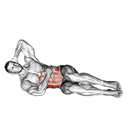 Oblique Crunches Floor demonstration animation