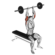 Overhead Triceps Extension demonstration animation