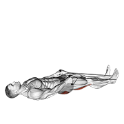 Reclining Big Toe Pose With Rope demonstration animation