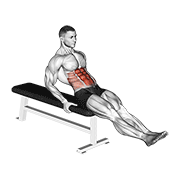 Seated Leg Raise demonstration animation