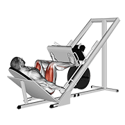 Sled 45 Leg Wide Press demonstration animation