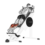 Sled Forward Angled Calf Raise demonstration animation