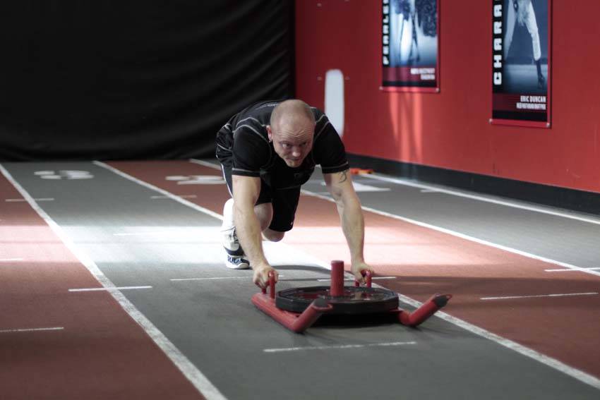 Sled Push — position 1