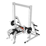 Smith Machine Bench Press demonstration animation