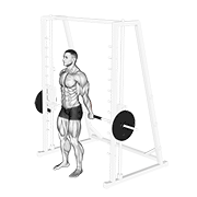 Smith Standing Back Wrist Curl demonstration animation
